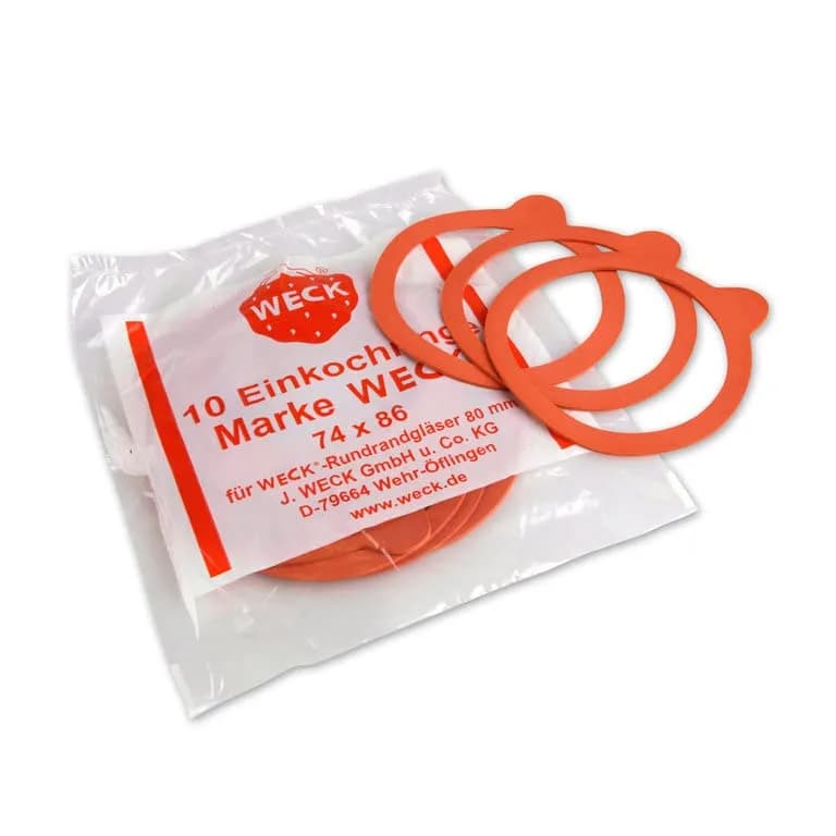 WECK Rubber Rings for 80mm Jars (10-Pack) | German-Made BPA-Free Seals for Canning thumbnail 2