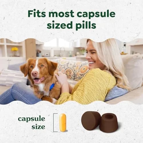 Greenies Pill Pockets Large Size Dog Treats Hickory Smoke 180 Count (30 Count x 6 Packs) | Vet-Recommended Medication Masking Treats thumbnail 5