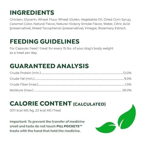 Greenies Pill Pockets Large Size Dog Treats Hickory Smoke 180 Count (30 Count x 6 Packs) | Vet-Recommended Medication Masking Treats thumbnail 6