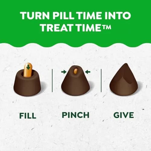 Greenies Pill Pockets Large Size Dog Treats Hickory Smoke 180 Count (30 Count x 6 Packs) | Vet-Recommended Medication Masking Treats thumbnail 2