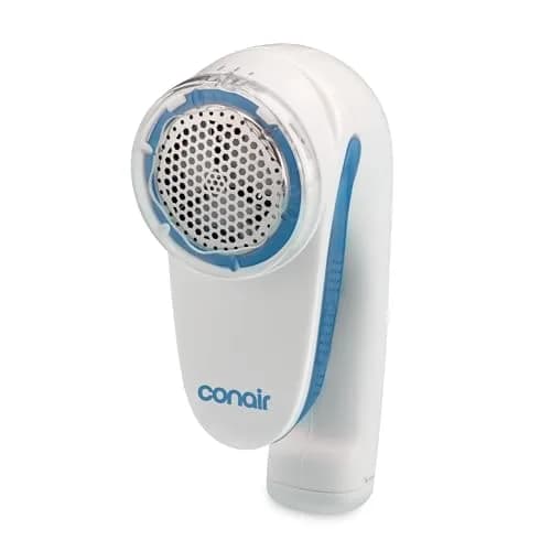 Conair Fabric Shaver and Lint Remover 2" Large Head | Portable, Battery-Operated, 3 Settings, White thumbnail 1
