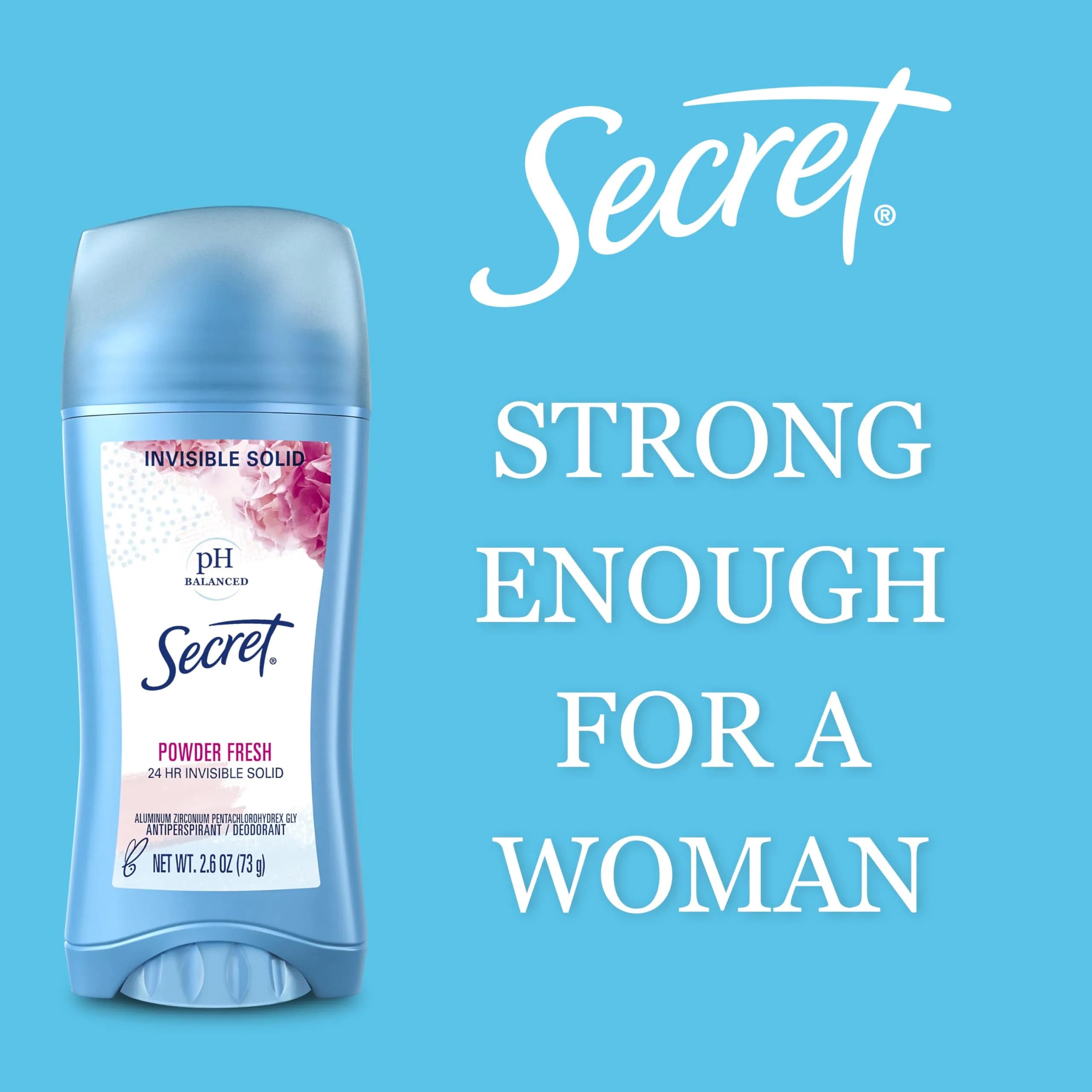 Secret Powder Fresh Invisible Solid Antiperspirant Deodorant 156g (5.2 oz Twin Pack) | 24hr Sweat & Odor Protection - view 5