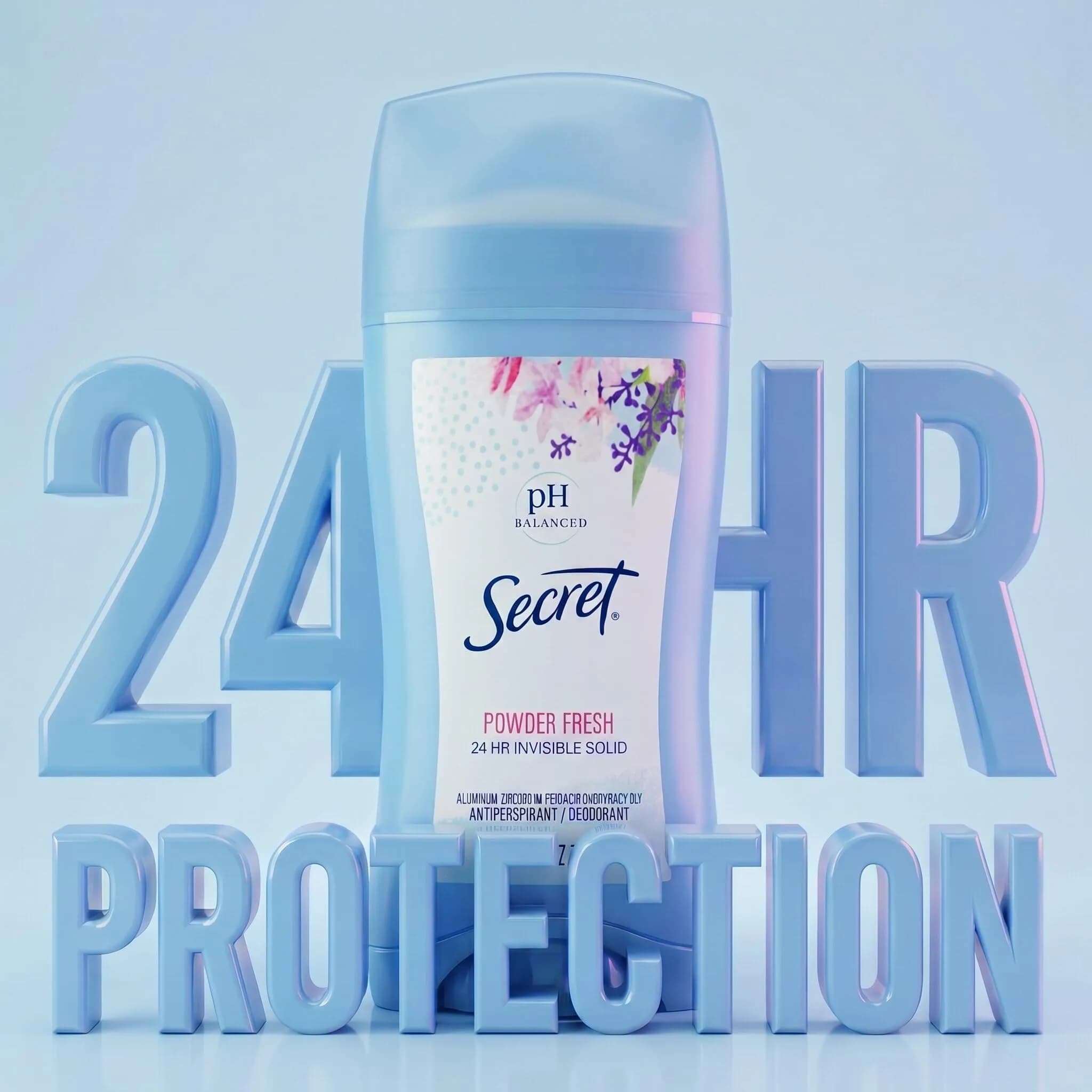 Secret Powder Fresh Invisible Solid Antiperspirant for Women, 2.6 oz Stick (Pack of 2) - view 3