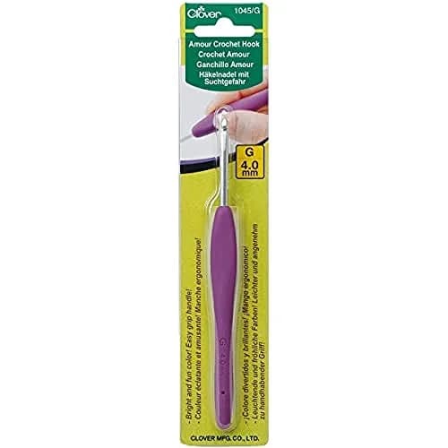 Clover Amour Crochet Hook Size G 4.0mm | Smooth, Stress-Free Crochet with Love - main product image