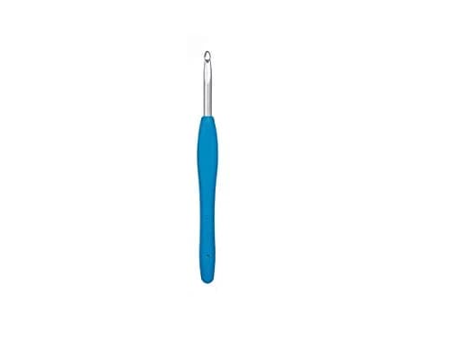 Clover Amour Crochet Hook Size H 5.0mm Deep Blue | Ergonomic Handle for Comfortable Crocheting thumbnail 2