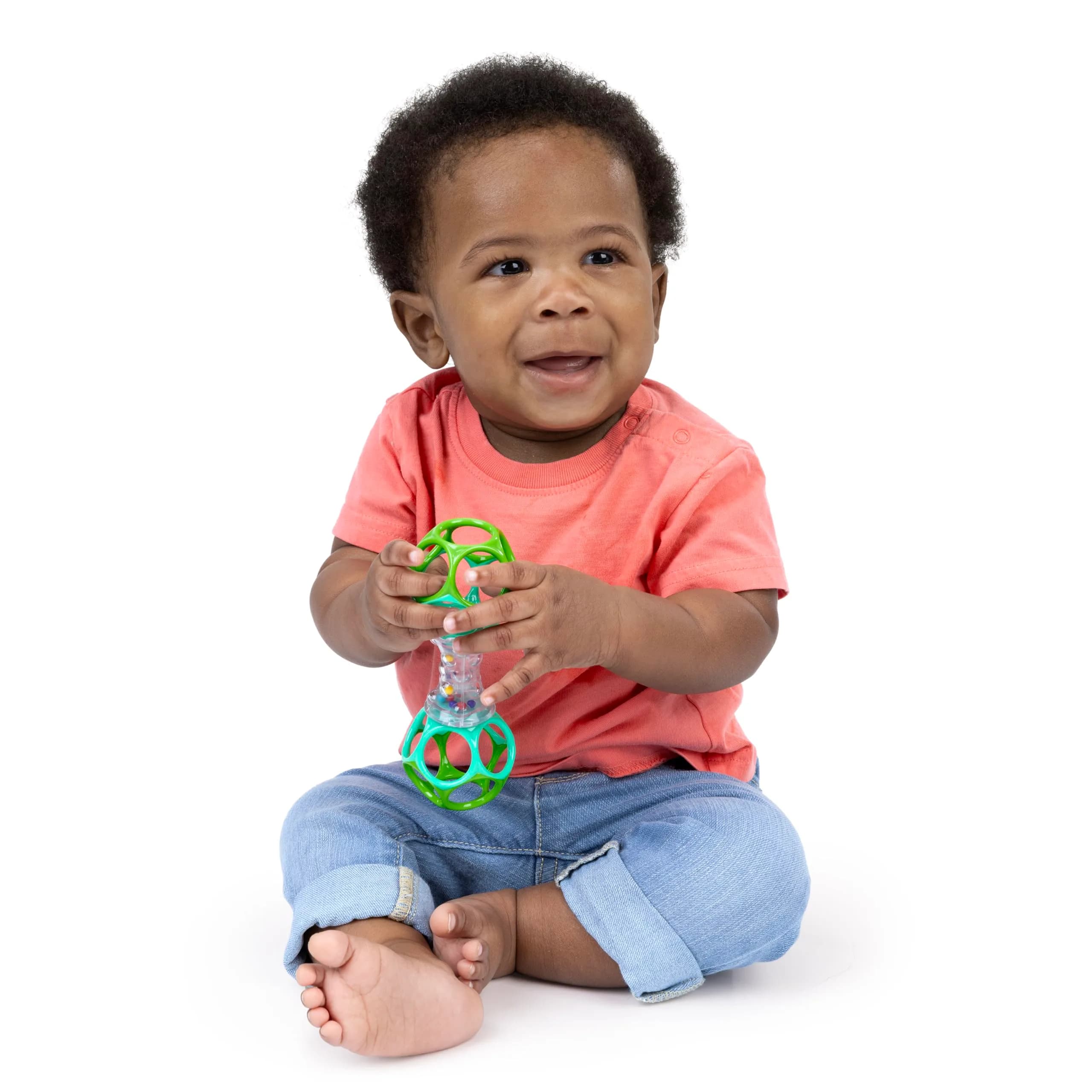 Bright Starts Oball Shaker Rattle Toy | BPA-Free, Easy Grip for Newborns & Infants - view 5