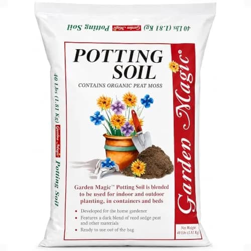 Garden Magic 20 lb Potting Soil Mix | Moisture-Retaining for Indoor & Outdoor Plants thumbnail 1