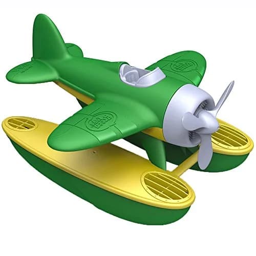Green Toys Seaplane Bath Toy, 22.86cm (9in) L x 25.4cm (10in) H | BPA-Free, Phthalate-Free Floatplane for Pincer Grip thumbnail 1