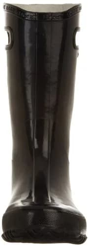 BOGS Kids Rainboot Solid Boot - BLACK - 10 | Waterproof Rubber, Easy Pull Handles, Non-Slip Outsole thumbnail 2