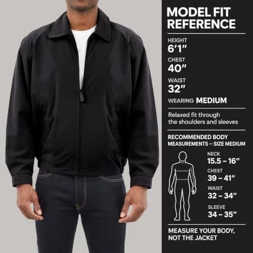 London Fog Men's Auburn Zip-Front Golf Jacket 4X-Large Big | Wind & Water Resistant thumbnail 5