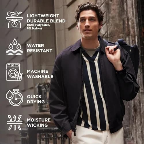 London Fog Men's Auburn Zip-Front Golf Jacket 4X-Large Big | Wind & Water Resistant thumbnail 7
