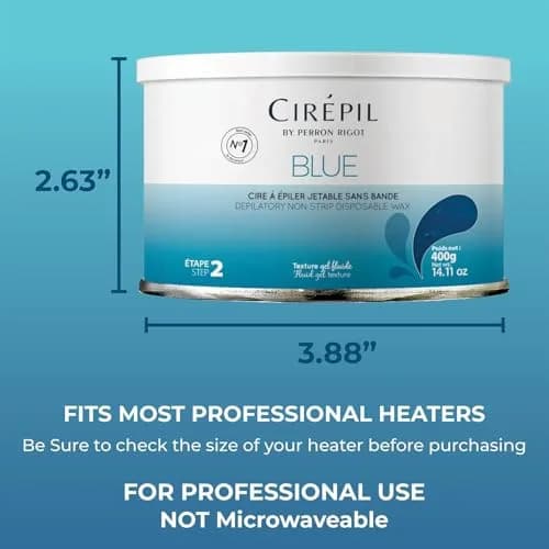 Cirepil Blue Stripless Hard Wax 400g (14.11oz) | Professional Salon-Quality Hair Removal for All Skin Types thumbnail 5