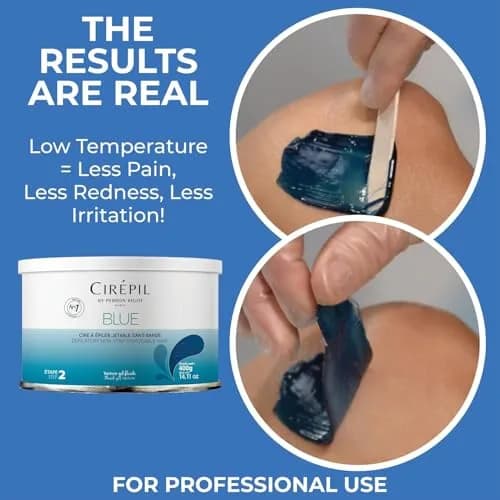 Cirepil Blue Stripless Hard Wax 400g (14.11oz) | Professional Salon-Quality Hair Removal for All Skin Types thumbnail 6