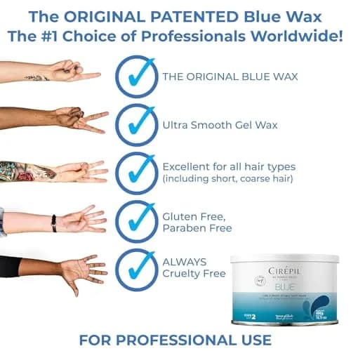 Cirepil Blue Stripless Hard Wax 400g (14.11oz) | Professional Salon-Quality Hair Removal for All Skin Types thumbnail 7