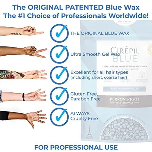 Cirepil Blue Stripless Hard Wax Beads 800g (28.22oz) | Professional Hair Removal for Face, Bikini & Body thumbnail 6