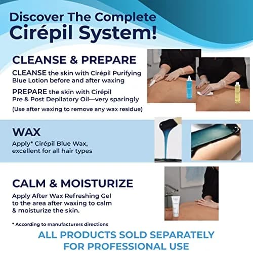 Cirepil Blue Stripless Hard Wax Beads 800g (28.22oz) | Professional Hair Removal for Face, Bikini & Body thumbnail 8