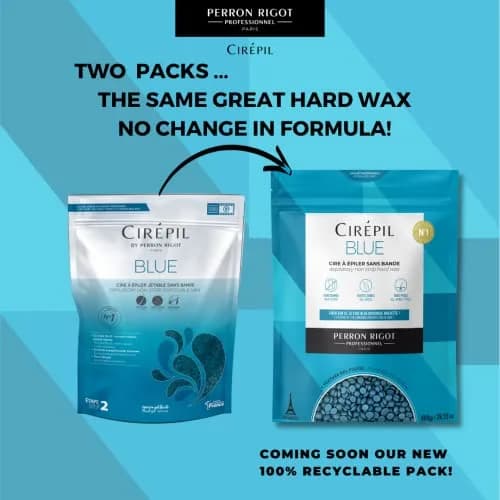 Cirepil Blue Stripless Hard Wax Beads 800g (28.22oz) | Professional Hair Removal for Face, Bikini & Body thumbnail 2