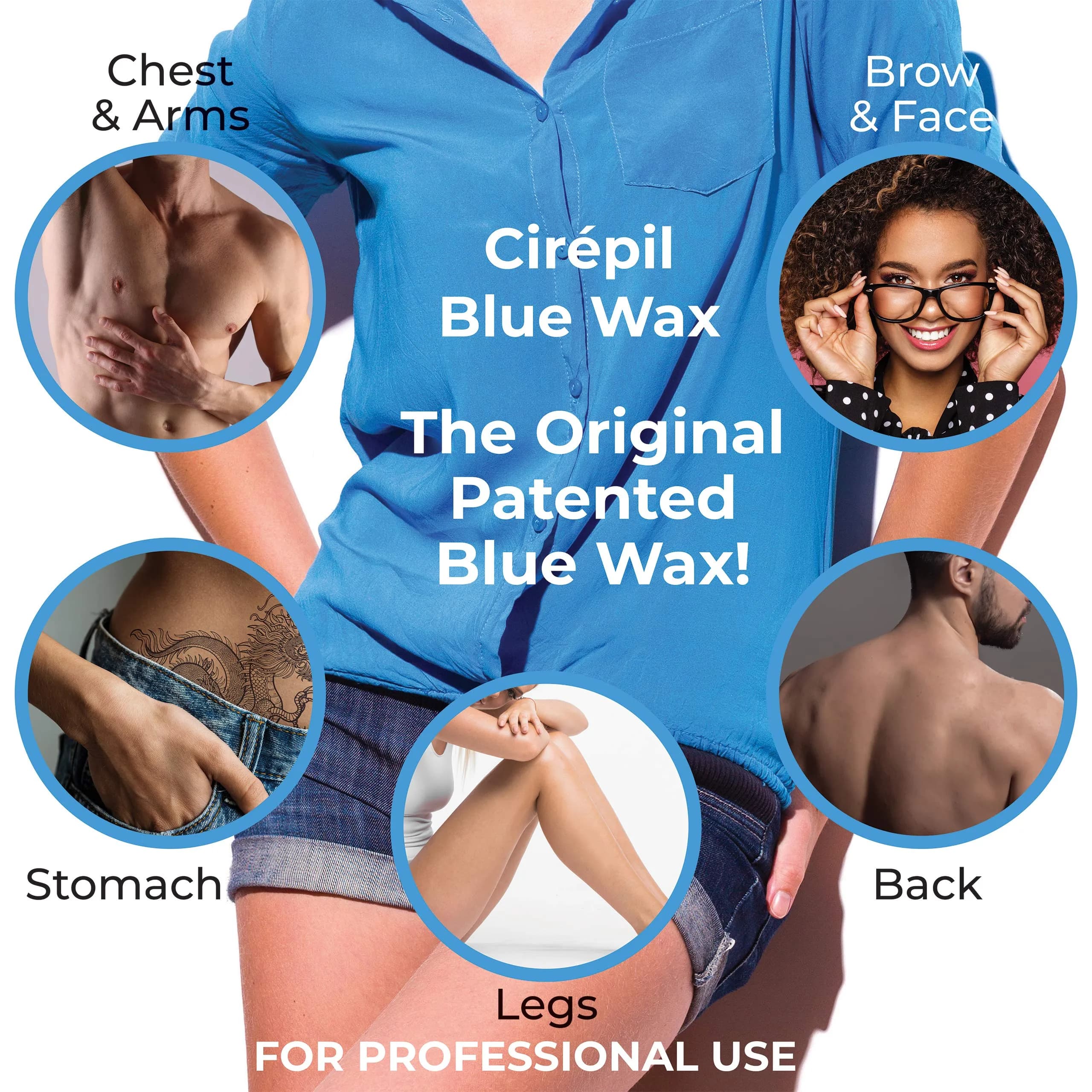 Cirepil Blue Stripless Hard Wax Beads 800g (28.22oz) | Professional Hair Removal for Face, Bikini & Body - view 3