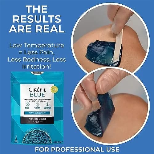 Cirepil Blue Stripless Hard Wax Beads 400g (14.11oz) | Professional Hair Removal for Face, Bikini, Body thumbnail 5