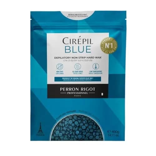 Cirepil Blue Stripless Hard Wax Beads 400g (14.11oz) | Professional Hair Removal for Face, Bikini, Body thumbnail 1