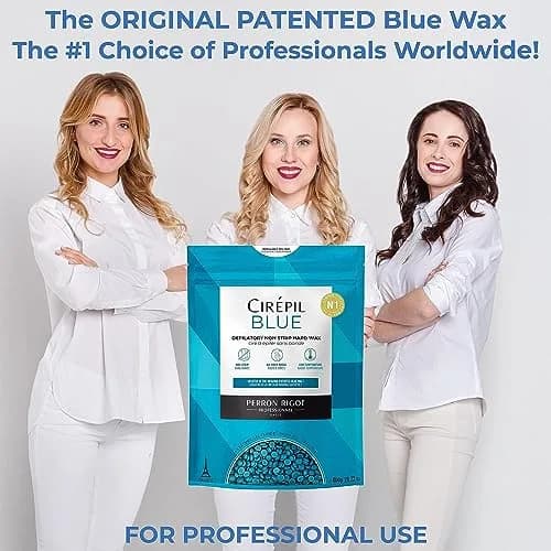 Cirepil Blue Stripless Hard Wax Beads 400g (14.11oz) | Professional Hair Removal for Face, Bikini, Body thumbnail 7