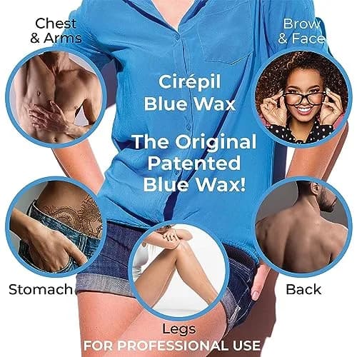 Cirepil Blue Stripless Hard Wax Beads 400g (14.11oz) | Professional Hair Removal for Face, Bikini, Body thumbnail 3