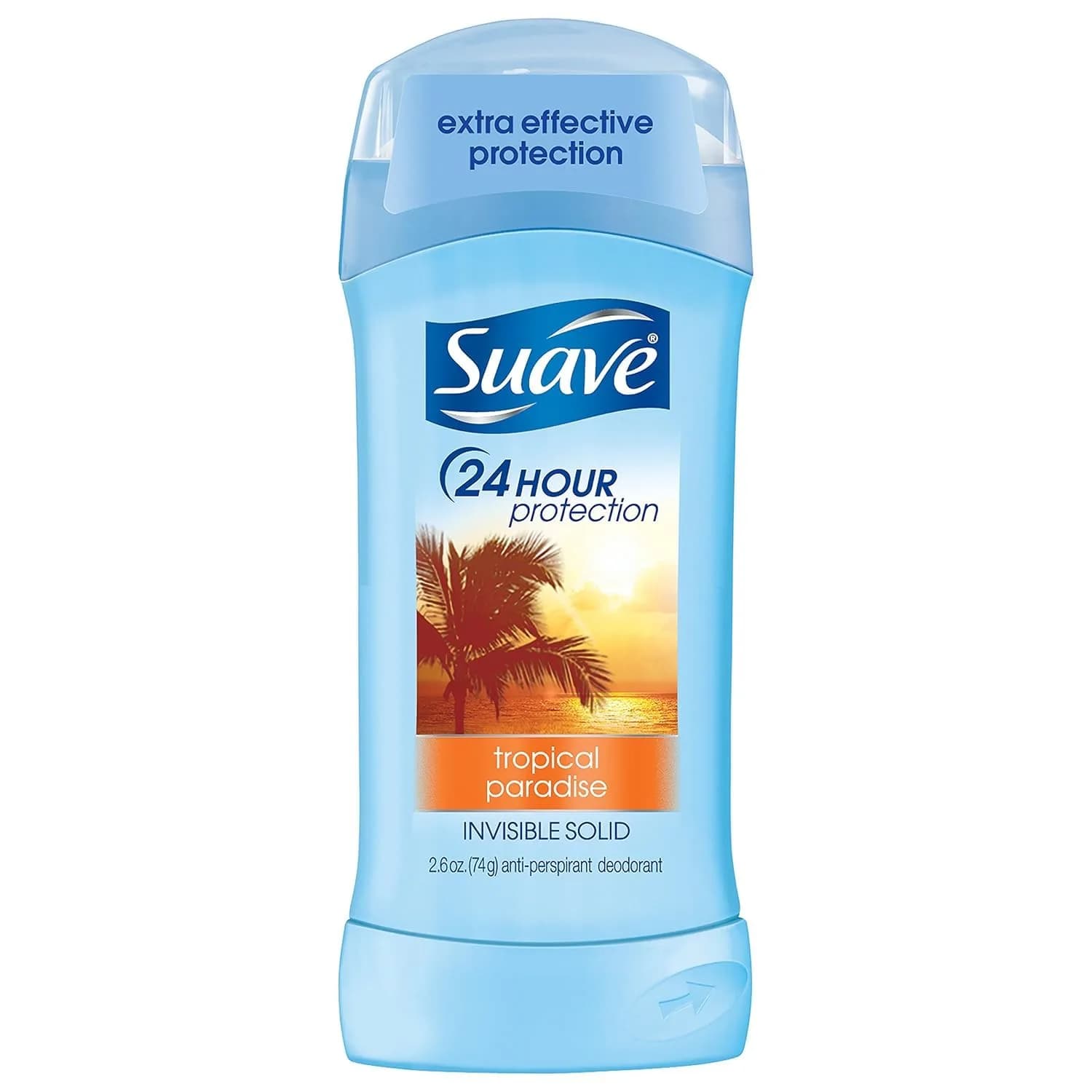 Suave Tropical Paradise Invisible Solid Antiperspirant Deodorant 71ml (2.6 oz) | Controls Sweat & Odor — 2.6 Ounce
