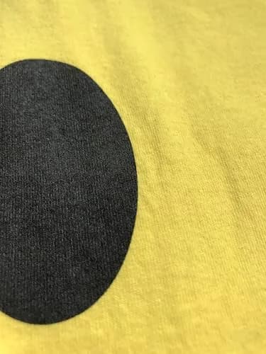 Ann Arbor T-shirt Co. Smile Face Unisex T-Shirt Medium Yellow | Soft Cotton, Modern Fit, Positive Vibe thumbnail 5