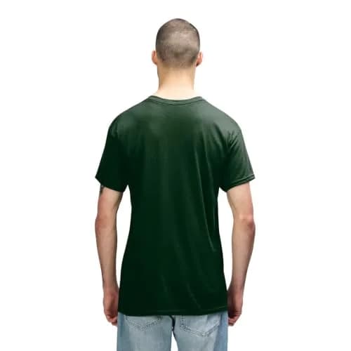 Gildan Heavy Cotton T-Shirt Large Forest Green | 100% Preshrunk Cotton thumbnail 2