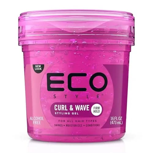 Eco Style Curl and Wave Hair Gel - Alcohol-Free, Flake-Free Hold - 236ml (8 Oz) | Perfect for Curly & Wavy Hair thumbnail 1