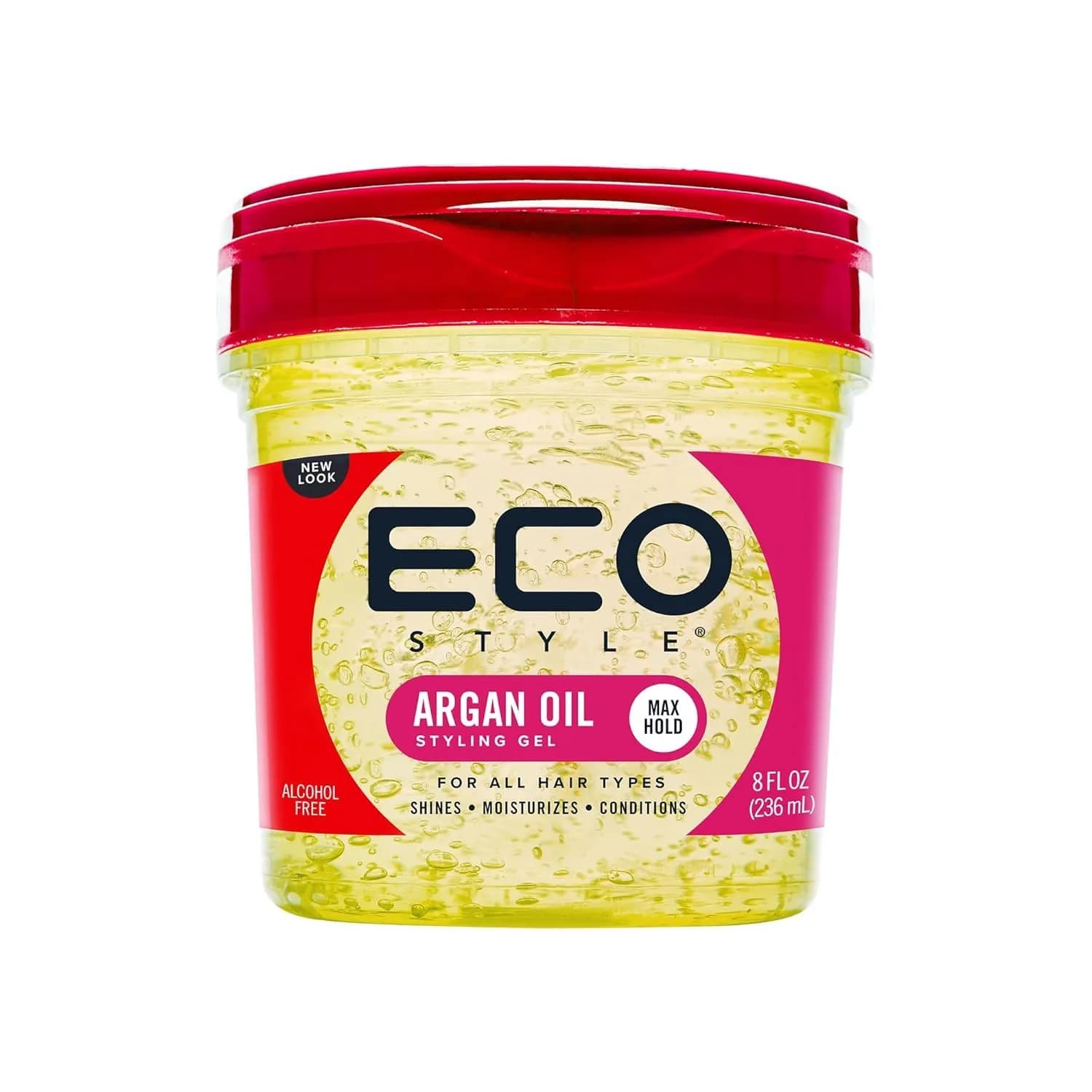 Eco Style Moroccan Argan Oil Styling Gel 236ml (8 oz) | Maximum Hold & Shine - main product image