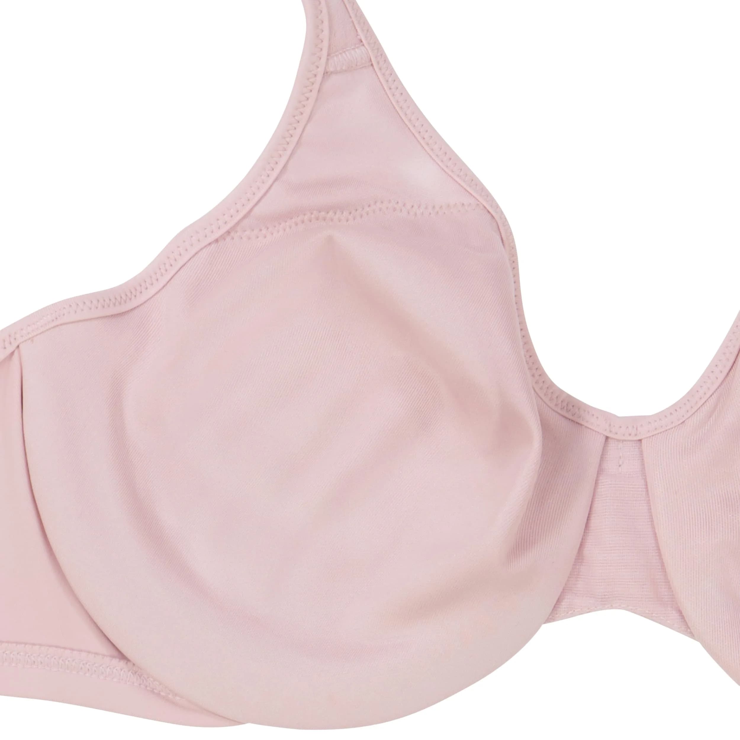 Bali Passion For Comfort Minimizer Underwire Bra, Silver Lace Print, 34DDD | Seamless, Full Coverage Support thumbnail 3
