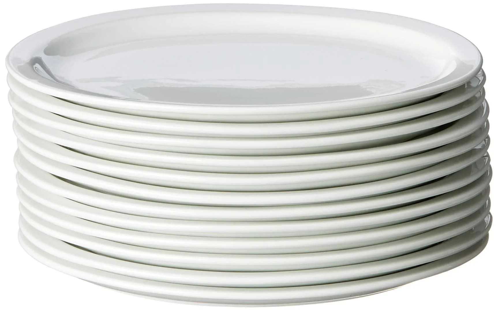 CAC China NCN-13 Clinton Narrow Rim 11-1/2-Inch Porcelain Oval Platter | Super White, Durable & Oven Safe