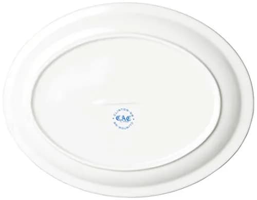 CAC China NCN-13 Clinton Narrow Rim 11-1/2-Inch Porcelain Oval Platter | Super White, Durable & Oven Safe thumbnail 3