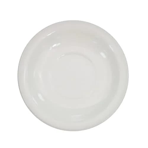 CAC China NRC-2 Narrow Rim 5-1/2-Inch American White Stoneware Saucer | Durable, Oven & Dishwasher Safe thumbnail 1