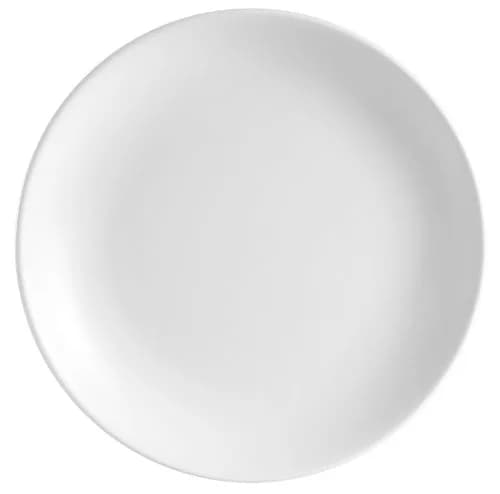 CAC China COP-6 Coupe 6-Inch Super White Porcelain Plate | Durable, Oven & Dishwasher Safe (6 Inch) thumbnail 1