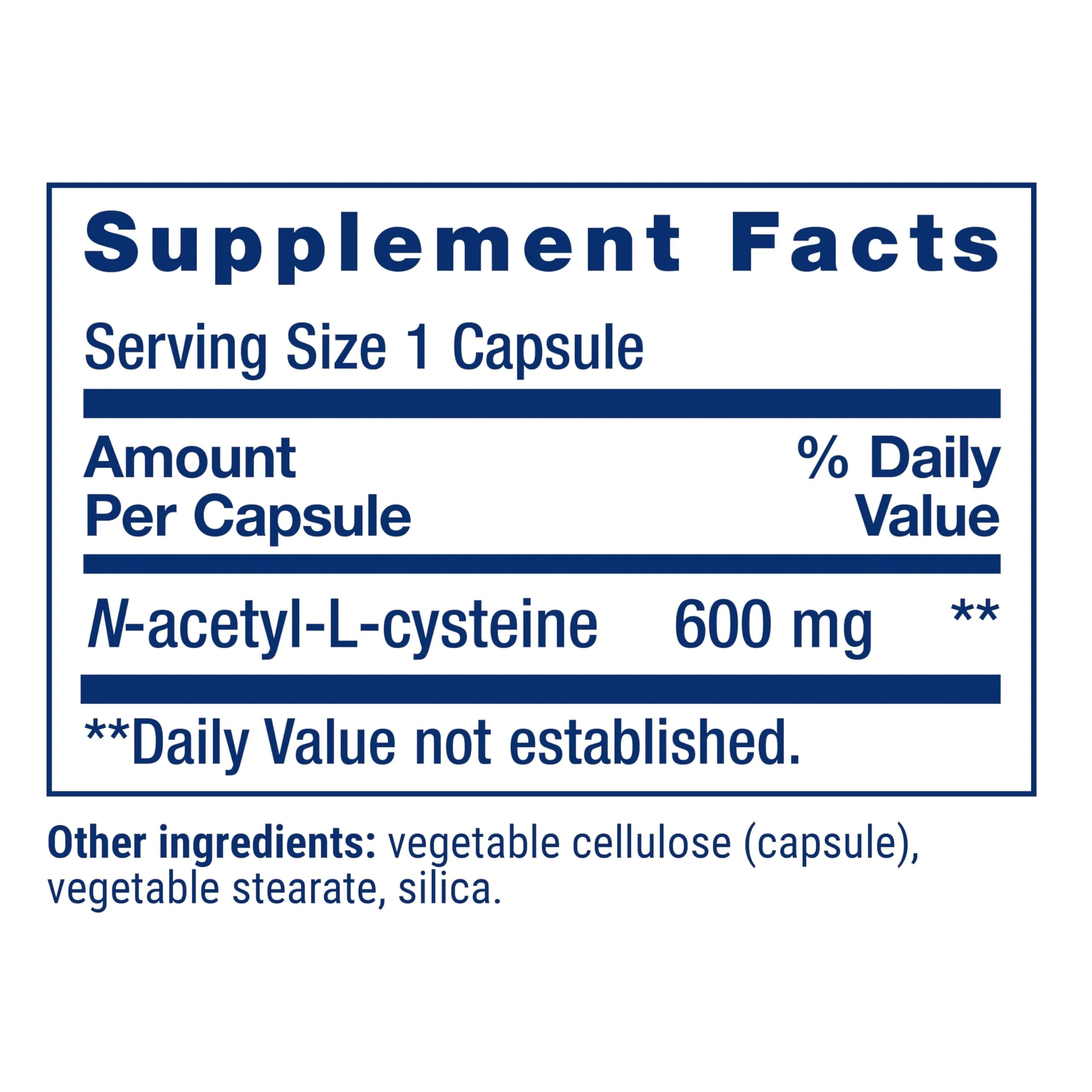 Life Extension N-Acetyl-L-Cysteine (NAC) 600 mg Capsules | Potent Antioxidant Support for Immune, Liver & Respiratory Health - view 3