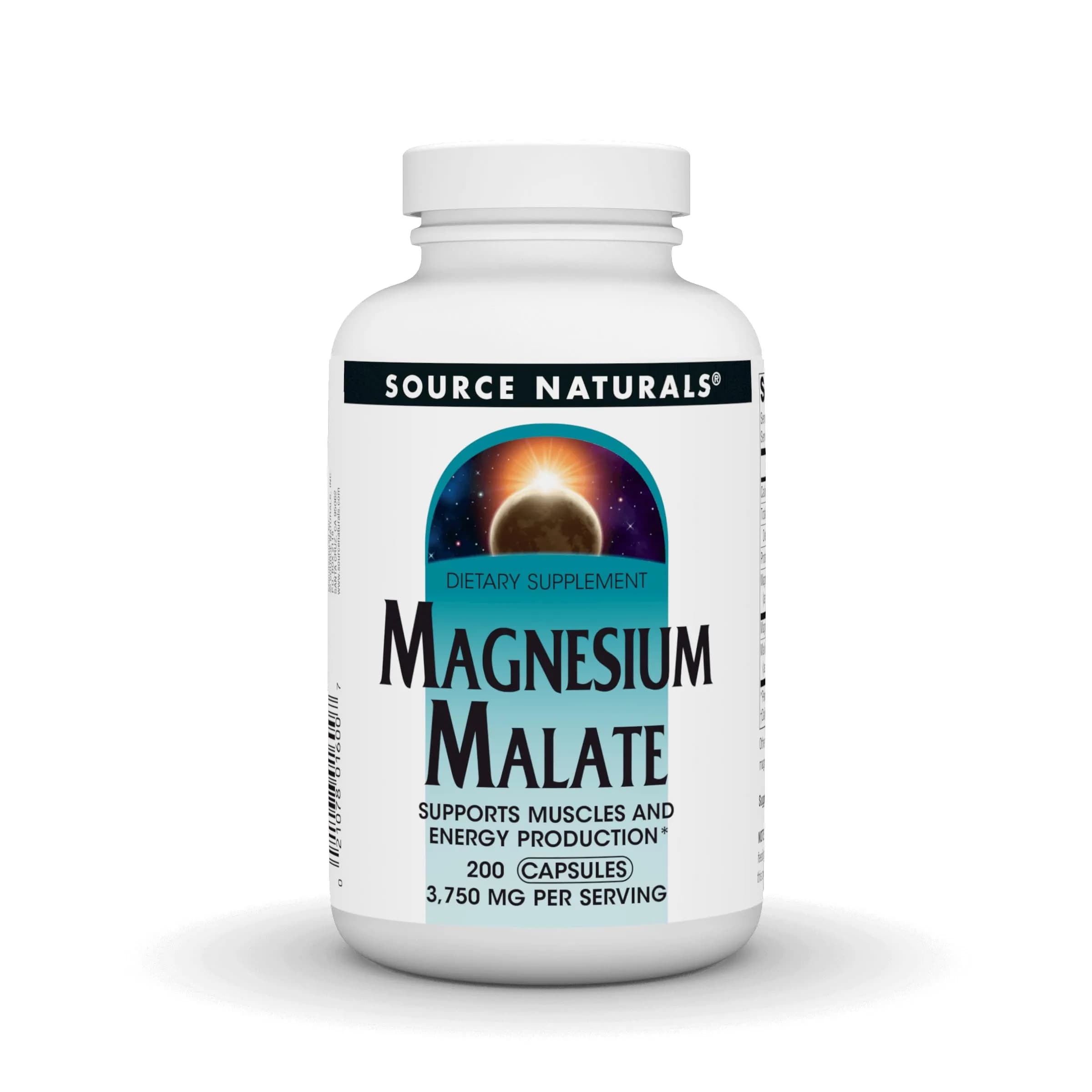 Source Naturals Magnesium Malate 3750 MG (200 Capsules) | Supports Muscles & Energy Production - main product image