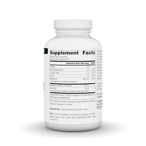 Source Naturals Magnesium Malate 3750 MG (200 Capsules) | Supports Muscles & Energy Production thumbnail 3