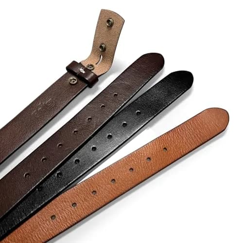 Belts.com Full Grain Leather Belt Strap 38mm (1.5") Wide, Size 40 | Genuine Leather, Vintage Finish, Interchangeable Buckle thumbnail 3