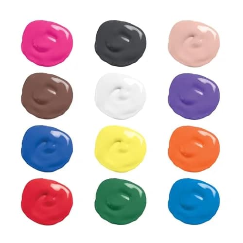 Prang Washable Tempera Paint, Assorted Colors, 16 Oz., 12 Count | Bright, Washable, Kid-Safe thumbnail 3