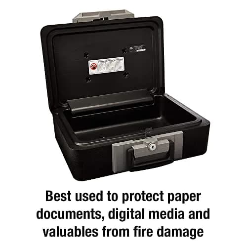SentrySafe Fireproof Safe Box 1160 with Key Lock, 0.25 cu. ft. (7 L) | UL Classified Fire Endurance thumbnail 2