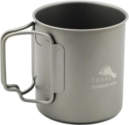 TOAKS Titanium 450ml Cup | Ultralight Camping Mug for Outdoor Use thumbnail 1