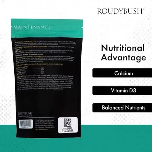 RoudyBush Daily Maintenance Bird Food Mini Pellets 227g (8 oz) | Formulated by Avian Nutritionist thumbnail 5