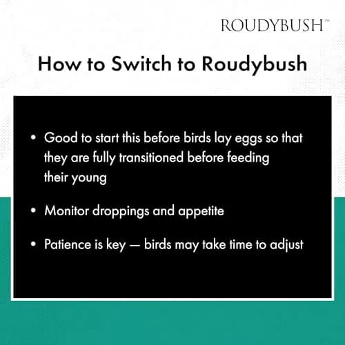 RoudyBush Daily Maintenance Bird Food Mini Pellets 227g (8 oz) | Formulated by Avian Nutritionist thumbnail 7