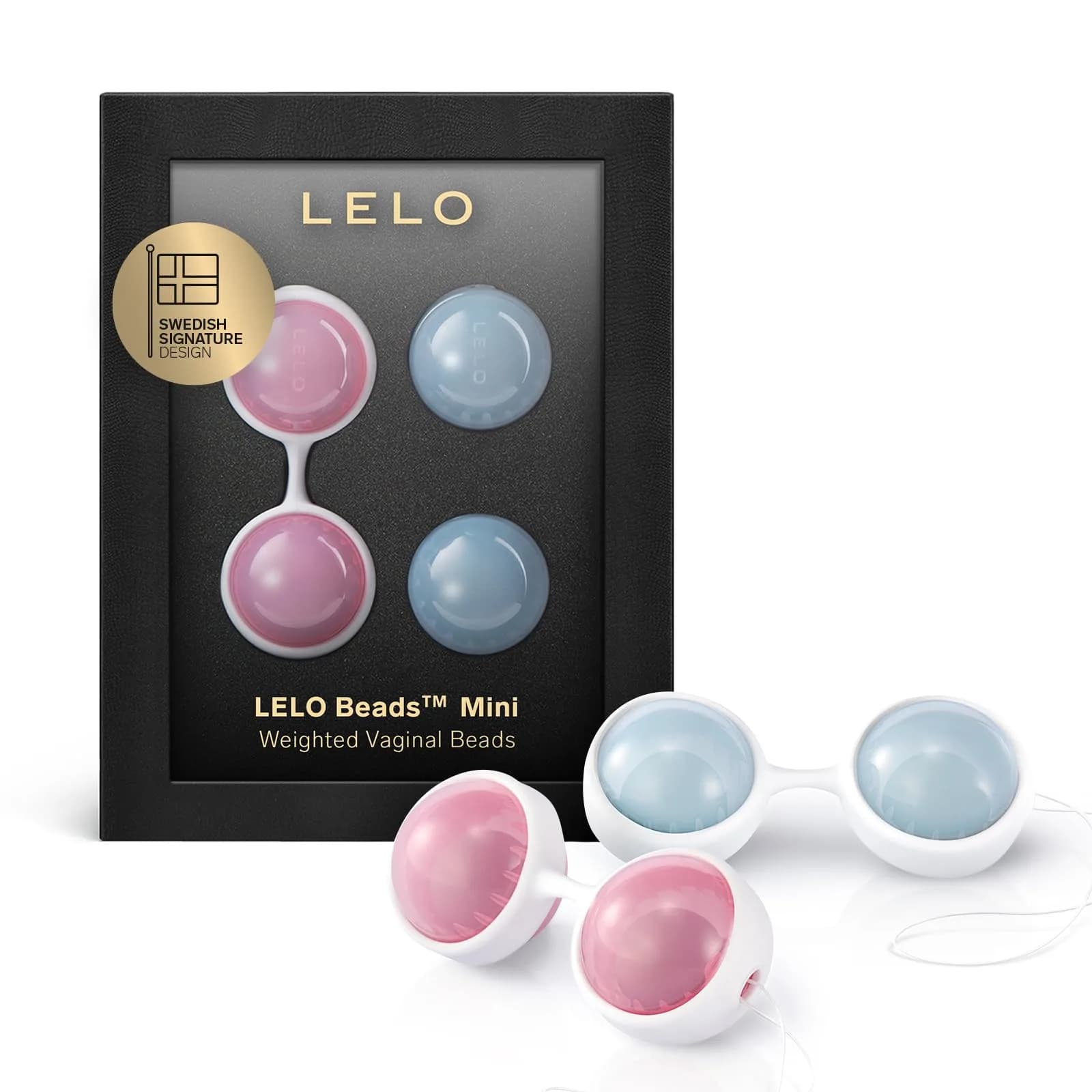 LELO Beads Mini - Small Kegel Balls (4-Pack) | Pelvic Floor Trainer for Beginners