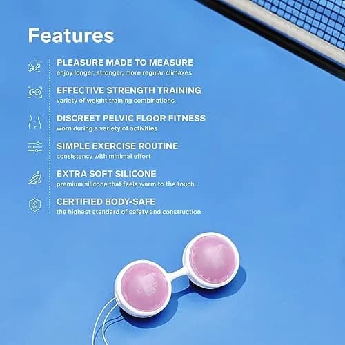 LELO Beads Mini - Small Kegel Balls (4-Pack) | Pelvic Floor Trainer for Beginners thumbnail 4