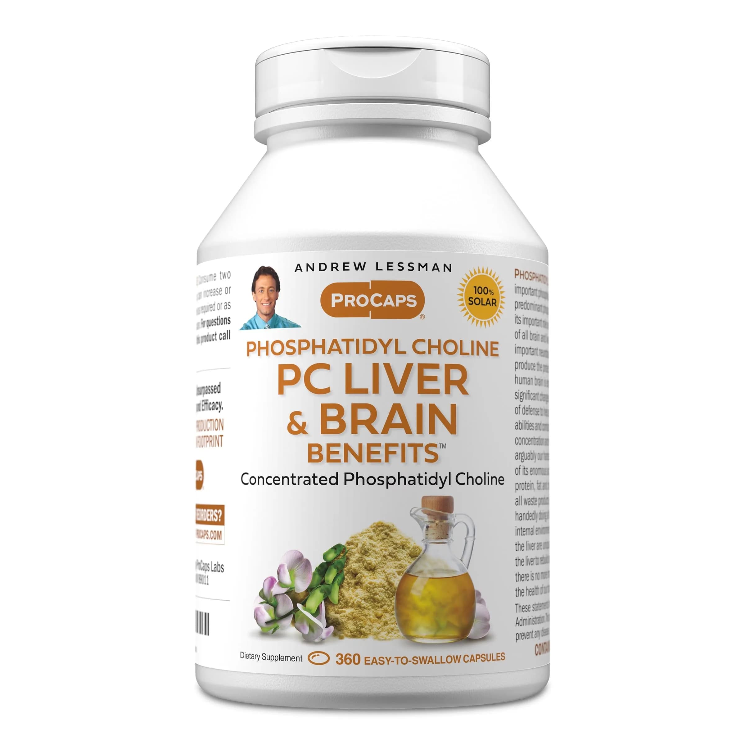 Andrew Lessman ProCaps PC Liver & Brain Benefits 360 Count Softgels | Supports Cognitive Function & Liver Health - main product image