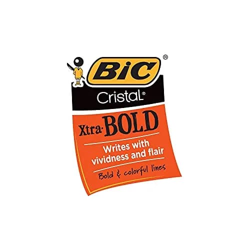 BIC Cristal Xtra Bold Ballpoint Pen, Black Ink, 1.6mm Bold, Dozen | Smooth Writing Instrument for Students & Office thumbnail 3