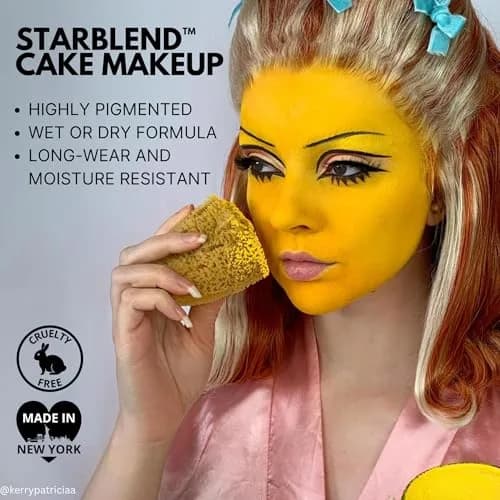 Mehron Makeup StarBlend - ORANGE | Full Coverage Wet/Dry Face Paint for Stage & Cosplay thumbnail 3